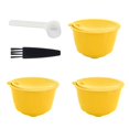 thumbnail image 3 of Machine à Café Capsule Kit Réutilisable Café Filtre Tasse Accessoires Adapté pour DOLCE Gosto (Jaune 3 Capsules1 Cuillère 1 Brosse), 3 of 7