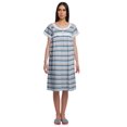 thumbnail image 1 of Moomaya Chemise de Nuit d'Allaitement pour Femmes à Col Rond Imprimée en Popeline de Coton, 1 of 4