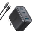 thumbnail image 2 of Anker 70W 2C1A Wall Charger w/ 5ft USB-C Cable Black, 2 of 3