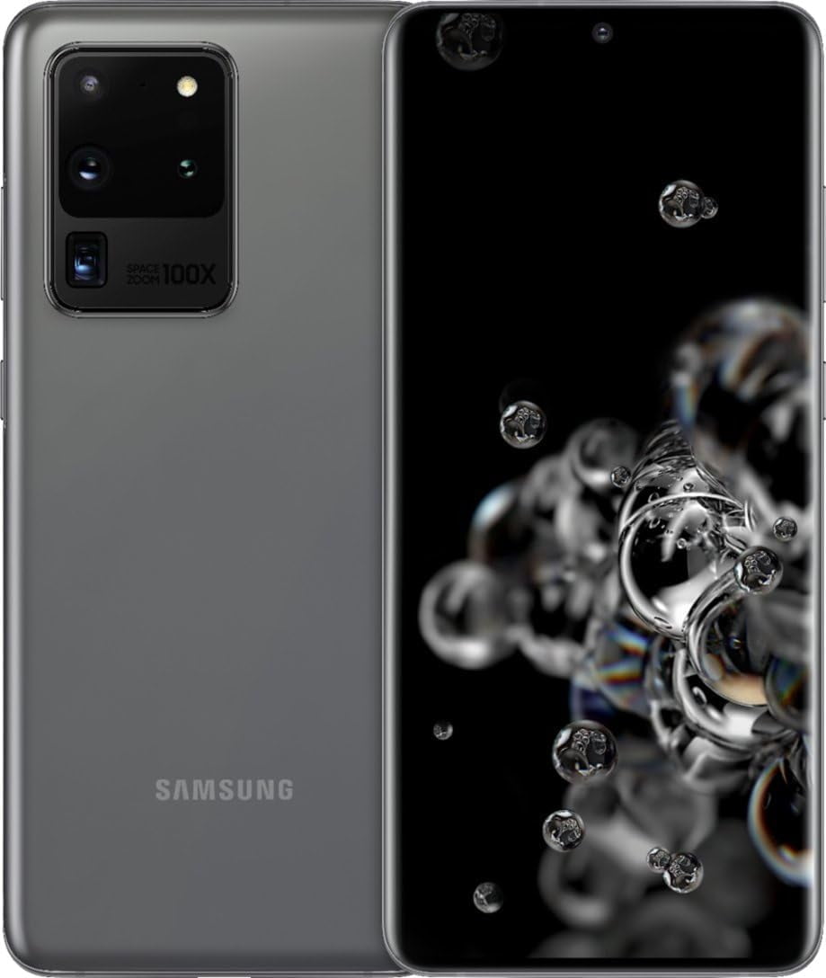 Samsung Galaxy S20 Ultra 5G 128GB (Dark Shadow on Screen) Unlocked Cell phone | Refurbished