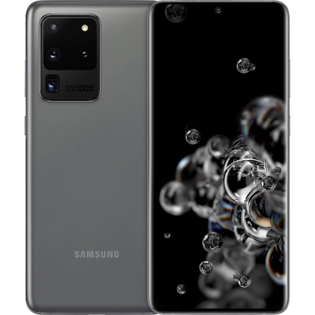 Samsung Galaxy S20 Ultra 5G 128GB (Dark Shadow on Screen) Unlocked Cell phone | Refurbished