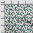 thumbnail image 2 of oneOone Polyester Spandex White Fabric Tropical Leaf Sewing Material Print Fabric By The Yard 56 Inch Wide, 2 of 5