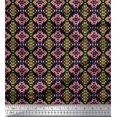 thumbnail image 1 of Soimoi Silk Fabric Aztec Geometric Fabric Prints by Yard 42 Inch Wide, 1 of 3