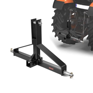 VEVOR 3 Point 2" Receiver Trailer Hitch Category 1 Tractor Quick Hitch Drawbar Adapter