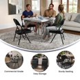 thumbnail image 2 of HERCULES Series Double Braced Black Metal Folding Chair, 2 of 9