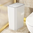 thumbnail image 1 of RKSTN Kitchen Trash Can Household Push-Type Trash Can for Living Room Kitchen and Bathroom with Lid and Deodorant Trash Can Garbage Can, 1 of 5