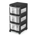 thumbnail image 3 of Life Story Classic 3 Shelf Storage Container Organizer Plastic Drawers, Black, 3 of 5