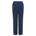 thumbnail image 4 of Lenago Wide Leg Pants for Women Plus Size Women Pure Color Tightness Wide Leg Pants Pocket Easy Trousers Full Length Loose Pants for Women on Clearance, 4 of 9