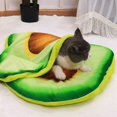 thumbnail image 2 of Pet Bed For Dogs Pets Cat Mat For Dogs Blanket Kennel Teddy Four Seasons Durable Soft Toast Bread And Poached Eggs Pizza Mat Bacon Mat M, 2 of 6
