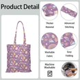 thumbnail image 4 of Sac de Magasinage en Toile Spatiale pour Bébé – Sac Fourre-Tout Réutilisable au Motif Coloré de Fusée, Étoiles et Lune, 4 of 5