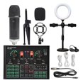 thumbnail image 1 of Ensemble de Microphone à Condensateur Professionnel pour Studio, Trousse de Micro WXH1000 avec Carte de Son en Direct, Karaoké Sans Fil, 1 of 7