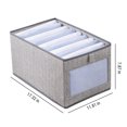 thumbnail image 3 of EGNMCR Wardrobe Clothes Organizer, Compartment Clothes Organizer With Support Plate, Foldable Washable Laundry Drawer Organizer With Handle,, 3 of 9