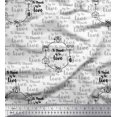 thumbnail image 1 of Soimoi White Moss Georgette Fabric To Travel Is To Live Text Print Sewing Fabric Yard 42 Inch Wide, 1 of 2