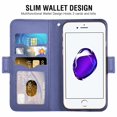thumbnail image 2 of Iphone 7 Case, Iphone 8 Case, Iphone Se 2020 Case, Mobile Phone Case Iphone 7 Case Leather Flip Case Wallet Case Protective Case for Apple Iphone 7/8 / Se 2020 Cover (4.7 Inch) - Blue, 2 of 7