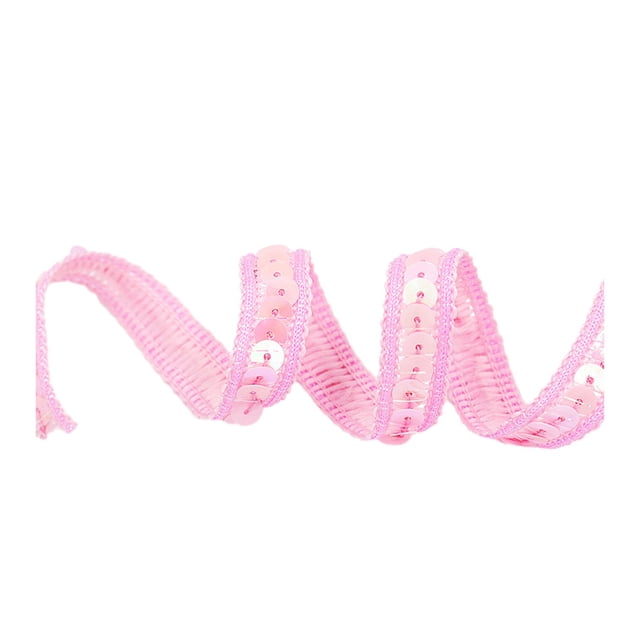 relayinert Handmade Sequined Band Addition To Hair Accessories Collection Sequined Dress Ribbon Sequined Belt pink