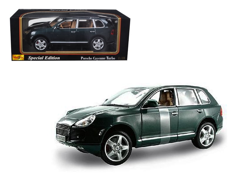 自動車 Maisto Porsche Cayenne Turbo 1:18 Maisto Porsche Cayenne Turbo Green 1/18 Diecast Model Car - Walmart.ca