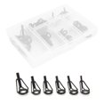 thumbnail image 4 of Domqga Fishing Rod Tip Guides,Fishing Accessories,40pcs/Box Fishing Rod Tip Repair Kit Stainless Steel Ceramic Ring Guide Rod Tip Replacement Kit, 4 of 8