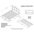 thumbnail image 4 of Leo & Lacey Urban Full Trundle Platform Bed in Caramel, 4 of 4