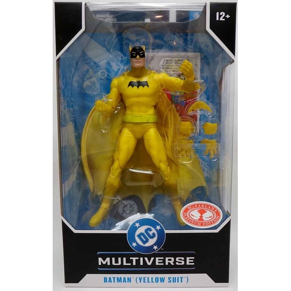 DC Multiverse Detective Comics Figurine Articulée 7 Pouces Exclusive - Batman Complet Jaune Rouge Platine