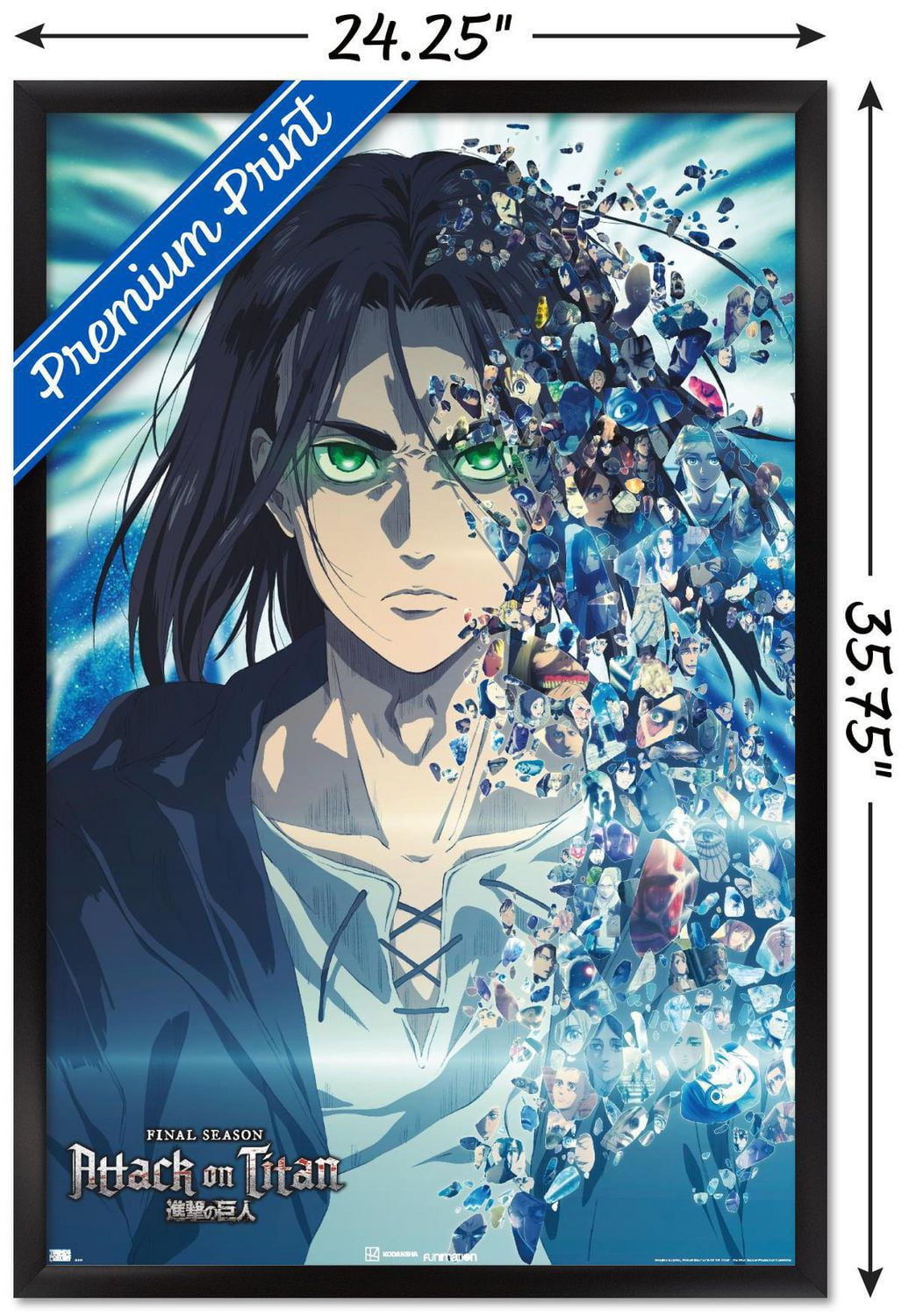 Attack on Titan: The Final Season - Fragments Wall Poster, 14.725" x 22.375"