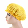 thumbnail image 2 of Imitation Silk Lace Round Cap Sleeping Cap Chemotherapy Cap Beauty And Hairdressing Cap Extra Large Reversible Adjustable Satin Cap Sleeping Curly Natural Hair, 2 of 6