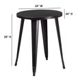 thumbnail image 2 of 24'' Round Black Metal Indoor-Outdoor Table, 2 of 3