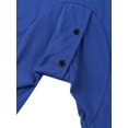 thumbnail image 4 of Sylvamorning Men One-piece Pajama Long Sleeve Round Collar Open Front Nightdres, 4 of 9