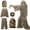 YEL, variant on 5 in 1 Ghillie Suit with Jacket, Pants, Hood, and Carry Bag - 3D Camouflage Hunting Apparel for Outdoor Activities