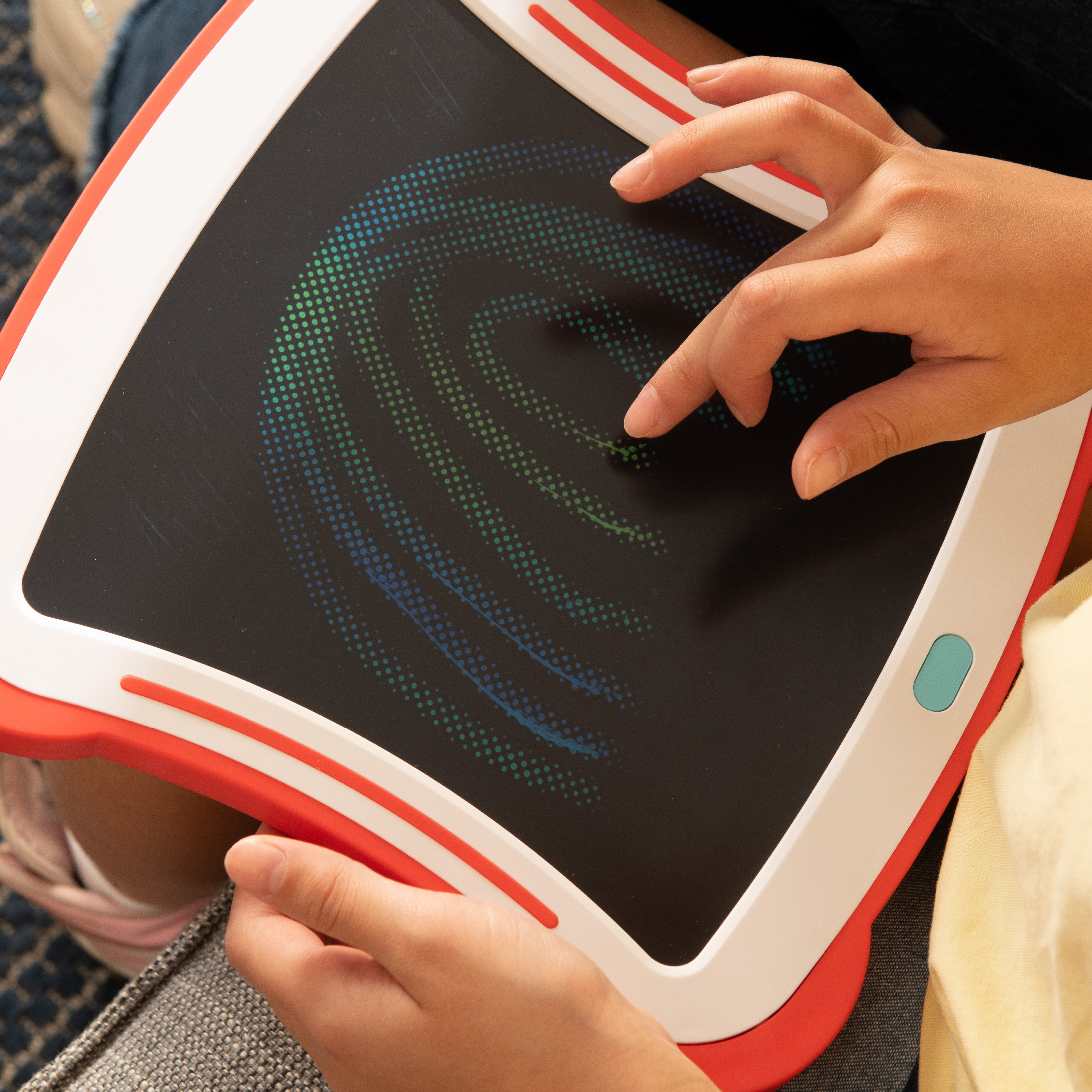 Peinture au doigt sans saleté Chuckle & Roar LCD pour enfants dès 3 ans, alimentée par Boogie Board