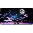 thumbnail image 1 of Large Mouse Pad 31.4 x 15.7inches 3mm XXL Extended Gaming Mouse Pad Mat with Non-Slip Base Stitched Mousepad for Computer,Office,Keyboard and Laptop-Purple Night，Waterproof Desk Mat, 1 of 5