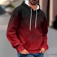 thumbnail image 2 of LIaqionyy Mens Hoodies Sweatshirts Casual Drawstring Pullover Long Sleeve Sweatshirt Tops with Pockets, 2 of 5