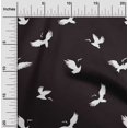 thumbnail image 2 of oneOone Cotton Poplin Chocolate Brown Fabric Bird Craft Projects Decor Fabric Printed By The Yard 56 Inch Wide, 2 of 4