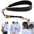 thumbnail image 2 of lionlar Professional Sax Neck Strap Metal Hook Comfortable for Saxophone Soprano Saxophone, 2 of 9