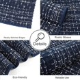 thumbnail image 4 of Seavish Boho Bathroom Rug, Cotton Woven Laundry Bath Rugs, 2'x4.2' Dark Blue Small Reversible Throw Rugs, Washable Runner Rugs for Kitchen Hallway Living Room Bedroom Patio, 4 of 8