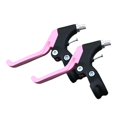 thumbnail image 3 of Siruishop 2 Pieces Bike Brake Lever Three Finger Compatibility Replacement Accessories Black and Pink, 3 of 8