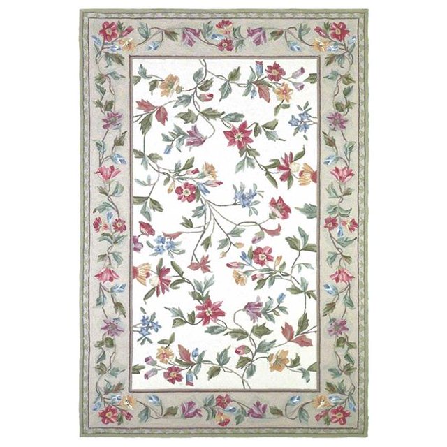 HomeRoots 353235 20 x 30 in. Wool Ivory Area Rug
