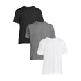 thumbnail image 1 of 3-6 Pack Men's 100% Cotton Tagless Crew Neck T-Shirt Undershirt Tee, 1 of 20