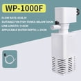 thumbnail image 1 of Aquarium Filter Pump, Three-in-One, featuring Filtration, Circulation, Aeration, with Adjustable Flow Rate, [350-1200] L/H Discharge, for [30-100] cm Fish Tanks, 1 of 9