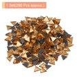 thumbnail image 3 of Uxcell 200g Stained Glass Mosaic Triangle 0.55'' Gold Glass Mosaic Tiles Bulk for Craft Handmade Project, 3 of 8
