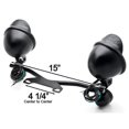 thumbnail image 3 of Krator Black Motorcycle Driving Passing Spotlight Light Bar & Turn Signals Cruiser, 3 of 7