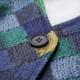 thumbnail image 4 of IMENGL cardigan Décontracté à Carreaux Imprimé pour Femme, Vert 2TG, Taille M-3TG, 4 of 7