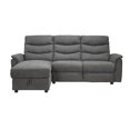 thumbnail image 1 of Topline Home Furnishings 2-piece Sectional with Left Side Storage Chaise, Grey, 1 of 5