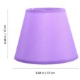 thumbnail image 2 of Purple Cloth Lamp Shade for Desk Lamp Modern Household Light Shade with Iron Base 7.9 Inches, 2 of 8