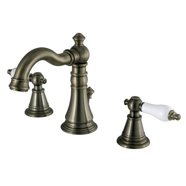 Fauceture FSC19733PL English Classic Widespread Bathroom Faucet Antique Brass