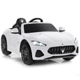 thumbnail image 1 of Gymax 12V Kids Ride On Car Licensed Maserati GranCabrio w/Remote Control & Music White, 1 of 10