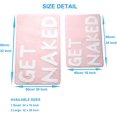 thumbnail image 2 of Cute Get Naked Bath Mat Bright Bathroom Rugs Bathroom Funny Non Slip Floor Bath Rug Machine Washable Bathmat Soft Microfiber Carpet for Bathtub & Shower (Pink Base & White Words, 23.6 * 15.7 Inch), 2 of 8