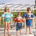 thumbnail image 3 of Airhead Water Otter Premium Kids Child Life Jacket Vest with Arm Bands, Seahorse, 3 of 3