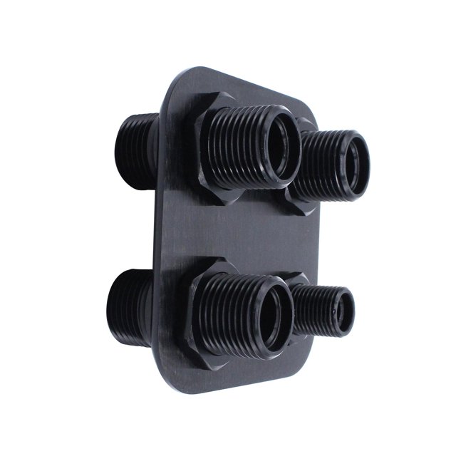 Miulika Air Conditioning Bulkhead 4 Port Car Accessory Heater Hose Firewall Bulkhead