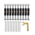 thumbnail image 2 of Xuanheng 21 Pcs High-Quality Iron Cassette Screws Support Rod , Adjustable for Wall Mount Switch Box Junction Box Socket 86 Round, 2 of 8