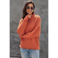 thumbnail image 3 of Women's Oversized Chunky Batwing Long Sleeve Turtleneck Sweater, 3 of 4